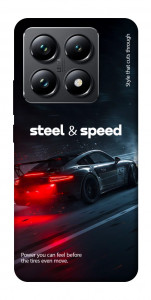 Чехол Black and red care для Xiaomi 14T Pro