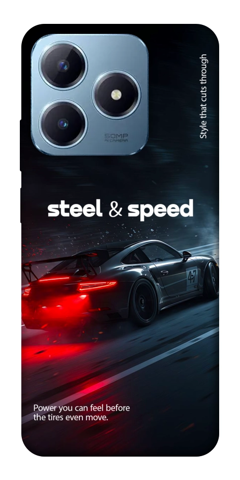 Чехол Black and red care для Realme C63 4G