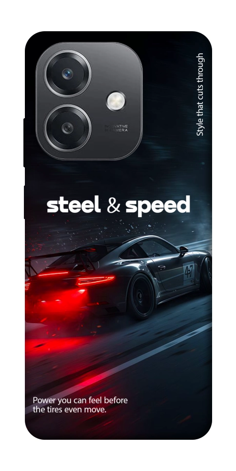 Чехол Black and red care для Oppo А3х 4G