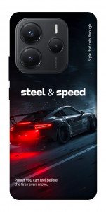 Чехол Black and red care для Xiaomi Redmi Note 14 5G