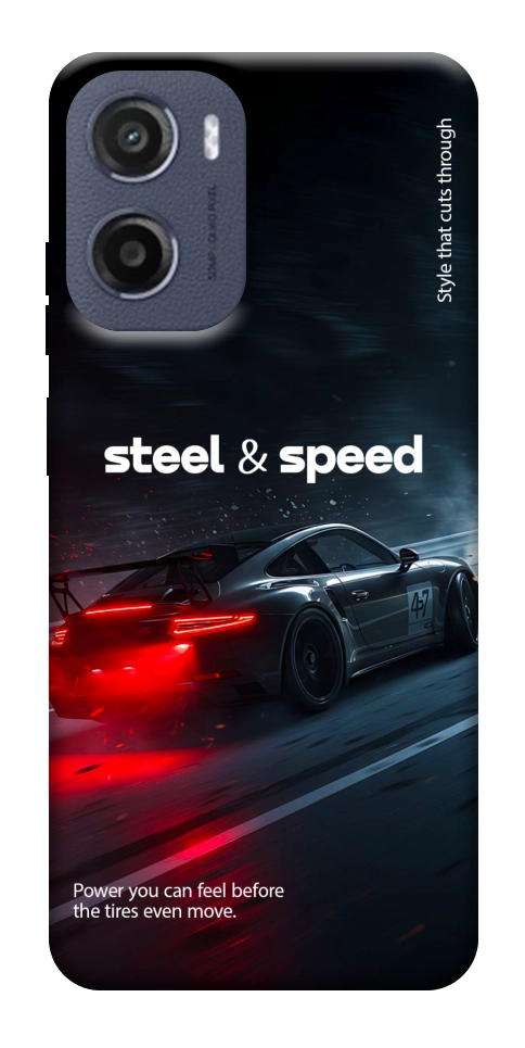 Чехол Black and red care для Motorola Moto E15
