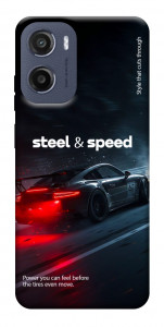 Чехол Black and red care для Motorola Moto E15