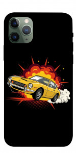 Чехол Retro comics car black для iPhone 11 Pro