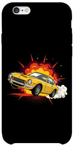 Чехол Retro comics car black для iPhone 6s (4.7'')