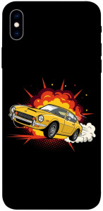 Чохол Retro comics car black для iPhone XS Max