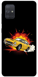 Чехол Retro comics car black для Galaxy A71 (2020)