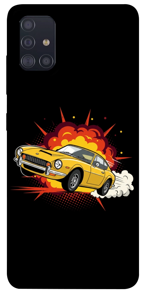 Чехол Retro comics car black для Galaxy A51 (2020)