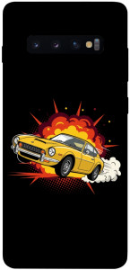 Чохол Retro comics car black для Galaxy S10 Plus (2019)
