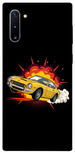 Чехол Retro comics car black для Galaxy Note 10 (2019)
