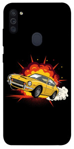 Чехол Retro comics car black для Galaxy M11 (2020)