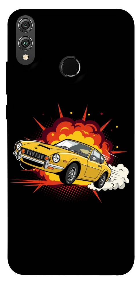 Чохол Retro comics car black для Huawei Honor 8X