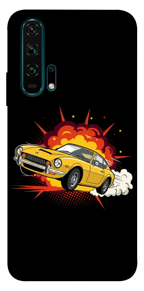 Чохол Retro comics car black для Huawei Honor 20 Pro