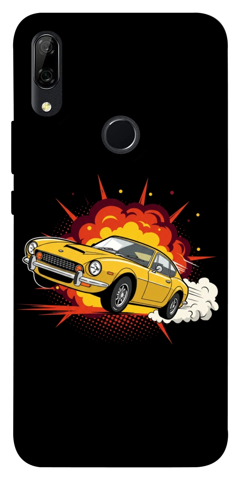 Чехол Retro comics car black для Huawei P Smart Z