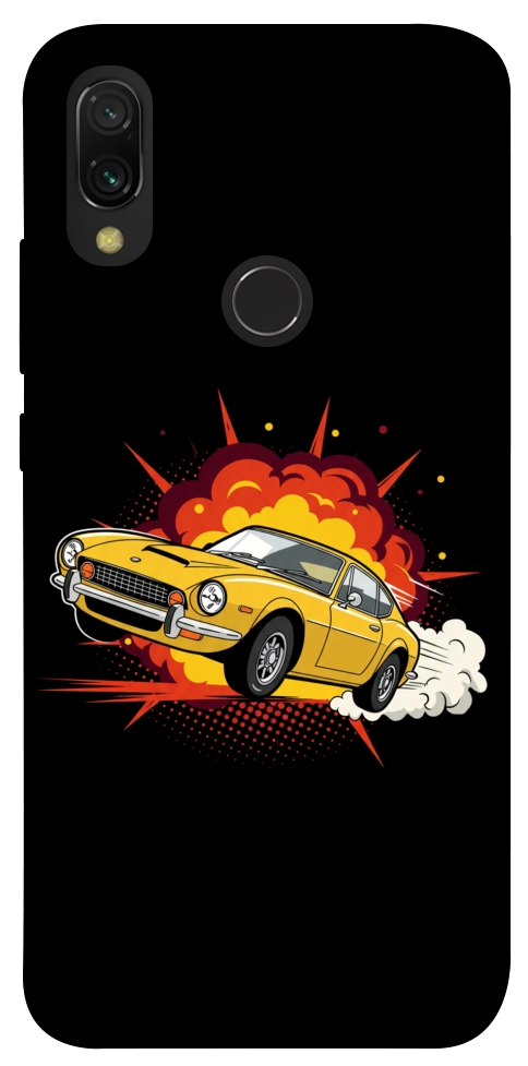 Чохол Retro comics car black для Xiaomi Redmi 7