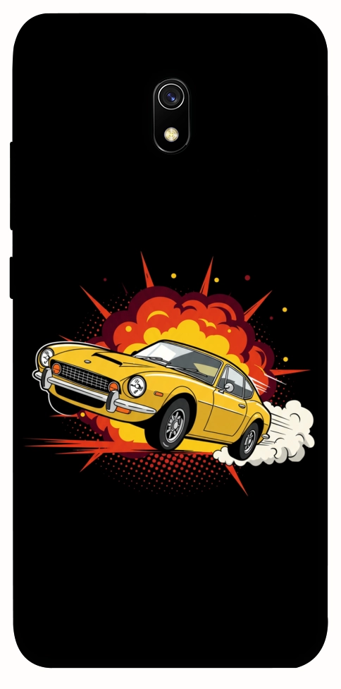 Чохол Retro comics car black для Xiaomi Redmi 8a