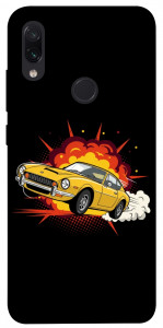 Чехол Retro comics car black для Xiaomi Redmi Note 7