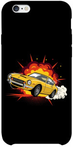 Чехол Retro comics car black для iPhone 6s plus (5.5'')