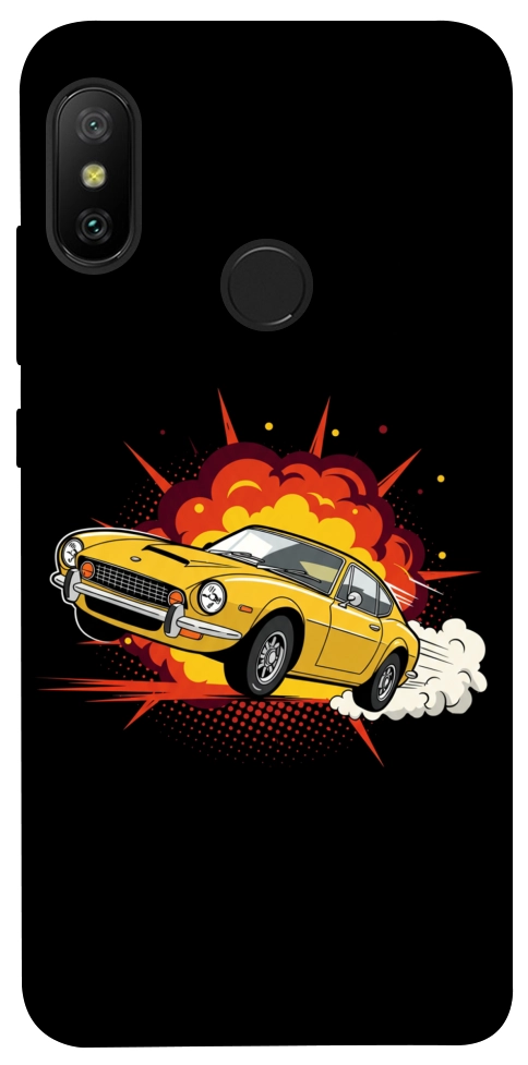 Чехол Retro comics car black для Xiaomi Redmi 6 Pro