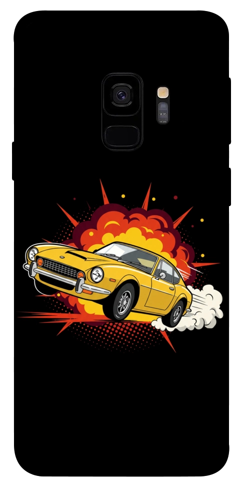 Чохол Retro comics car black для Galaxy S9
