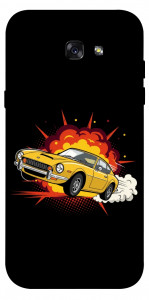 Чехол Retro comics car black для Galaxy A7 (2017)