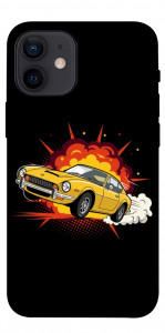 Чохол Retro comics car black для iPhone 12 mini