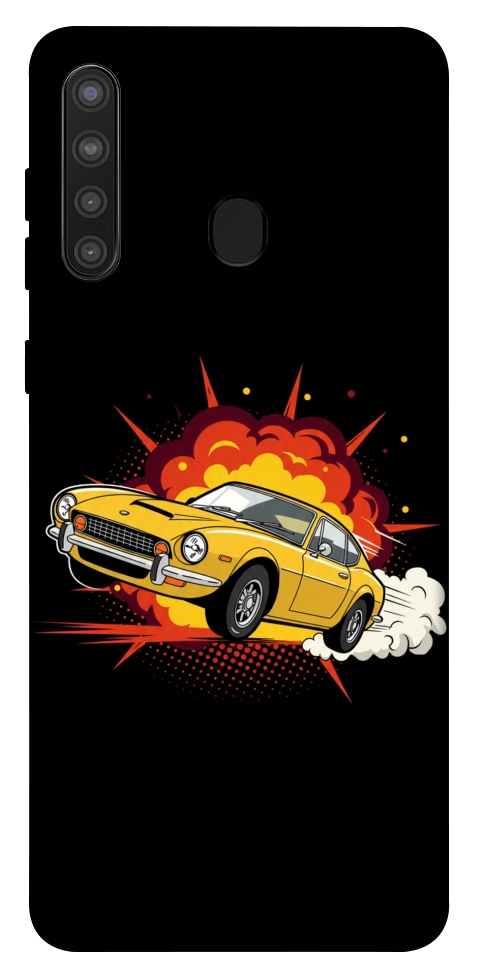 Чохол Retro comics car black для Galaxy A21