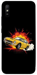 Чехол Retro comics car black для Xiaomi Redmi 9A