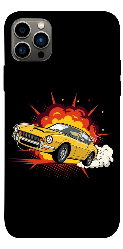 Чохол Retro comics car black для iPhone 12 Pro