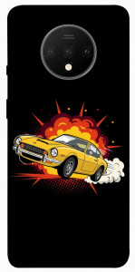 Чохол Retro comics car black для OnePlus 7T