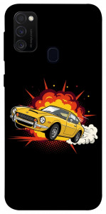 Чехол Retro comics car black для Samsung Galaxy M30s