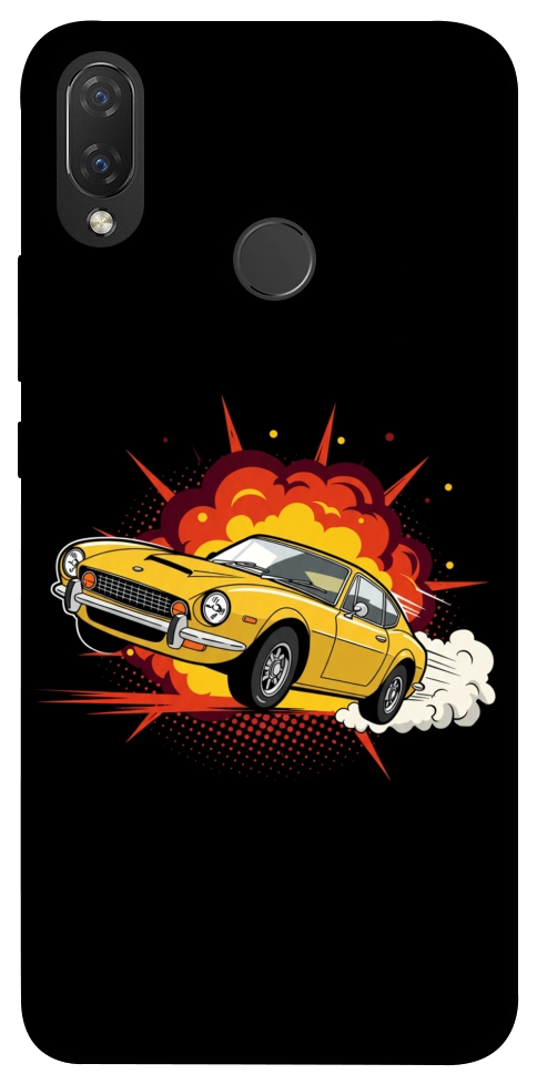 Чохол Retro comics car black для Huawei Nova 3i