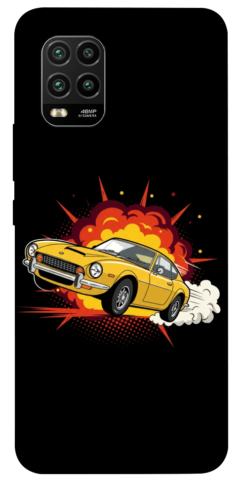 Чехол Retro comics car black для Xiaomi Mi 10 Lite
