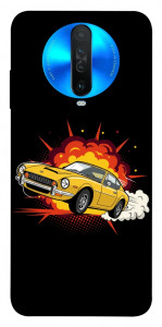 Чехол Retro comics car black для Xiaomi Redmi K30