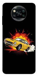 Чехол Retro comics car black для Xiaomi Poco X3 Pro