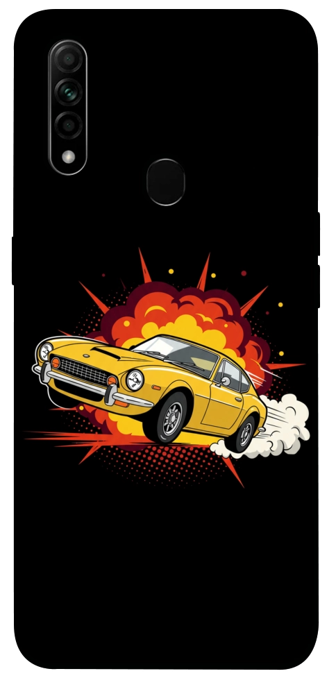 Чехол Retro comics car black для Oppo A31