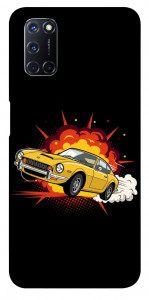Чехол Retro comics car black для Oppo A52