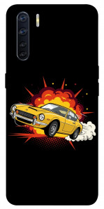 Чохол Retro comics car black для Oppo A91
