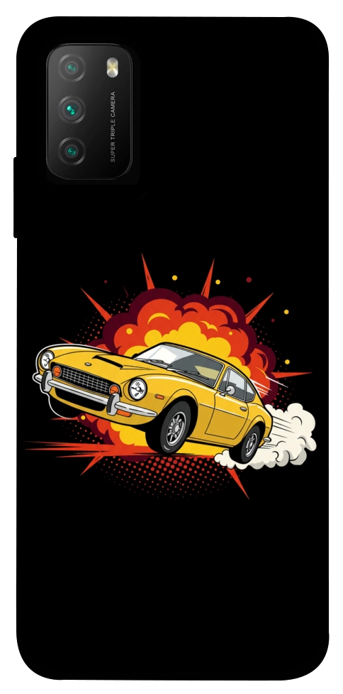 Чохол Retro comics car black для Xiaomi Poco M3