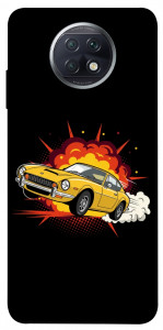 Чехол Retro comics car black для Xiaomi Redmi Note 9 5G