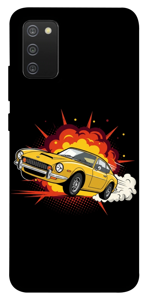 Чехол Retro comics car black для Galaxy A02s
