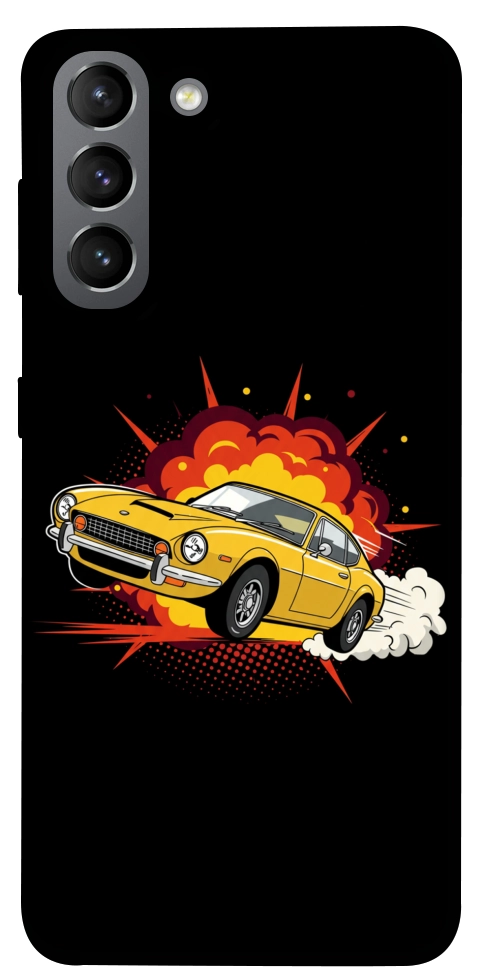 Чохол Retro comics car black для Galaxy S21