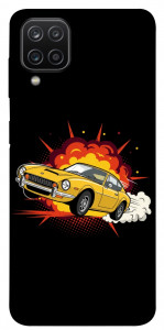Чехол Retro comics car black для Samsung Galaxy A12
