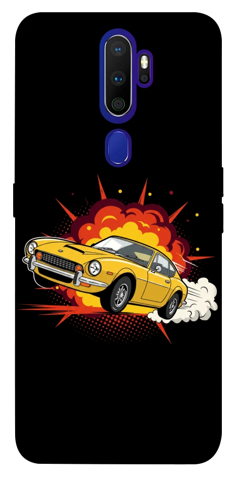 Чохол Retro comics car black для Oppo A9 (2020)