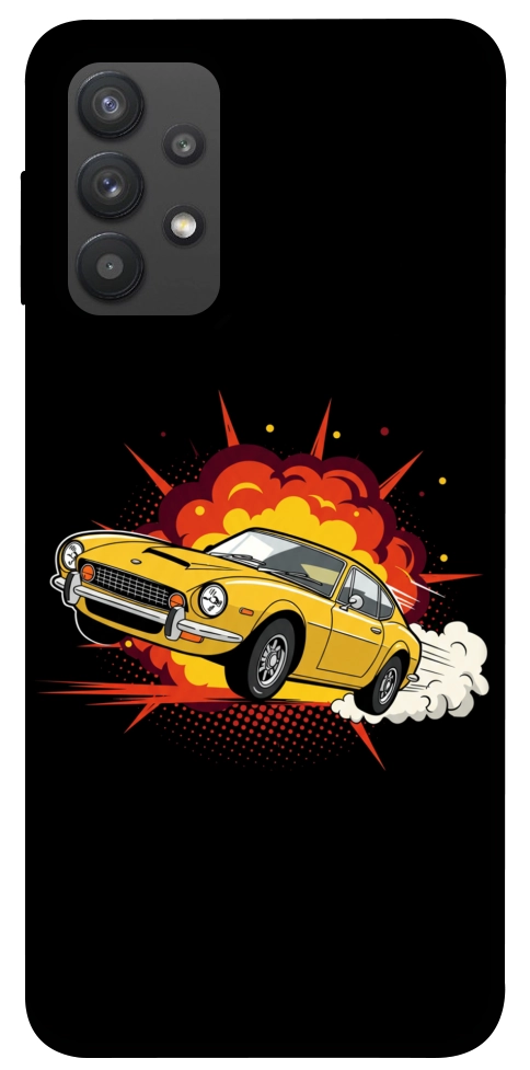 Чохол Retro comics car black для Galaxy A32 4G
