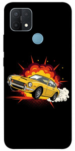 Чехол Retro comics car black для Oppo A15s