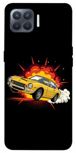 Чехол Retro comics car black для Oppo Reno 4 Lite