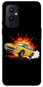 Чохол Retro comics car black для OnePlus 9