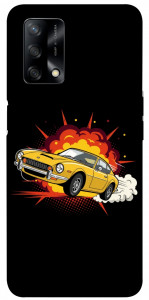 Чохол Retro comics car black для Oppo A74 4G