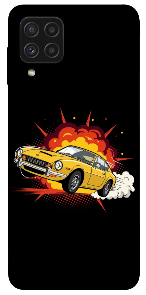 Чехол Retro comics car black для Galaxy A22 4G
