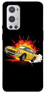 Чохол Retro comics car black для Oneplus 9 pro